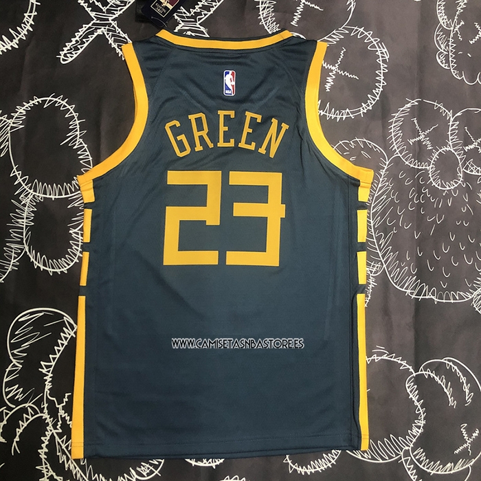 Draymond Green NO 23 Camiseta Golden State Warriors Ciudad 2018-19 Azul